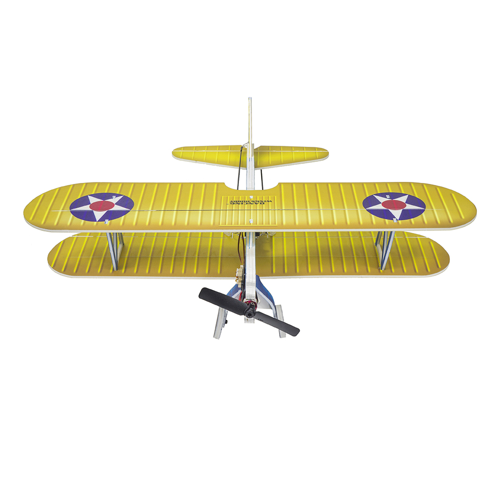 Dancing-Wings-Hobby-E25-Stearman-PT-17-Kaydet-450mm-Spannweite-PP-Material-RC-Flugzeug-Doppeldecker--1982213-5